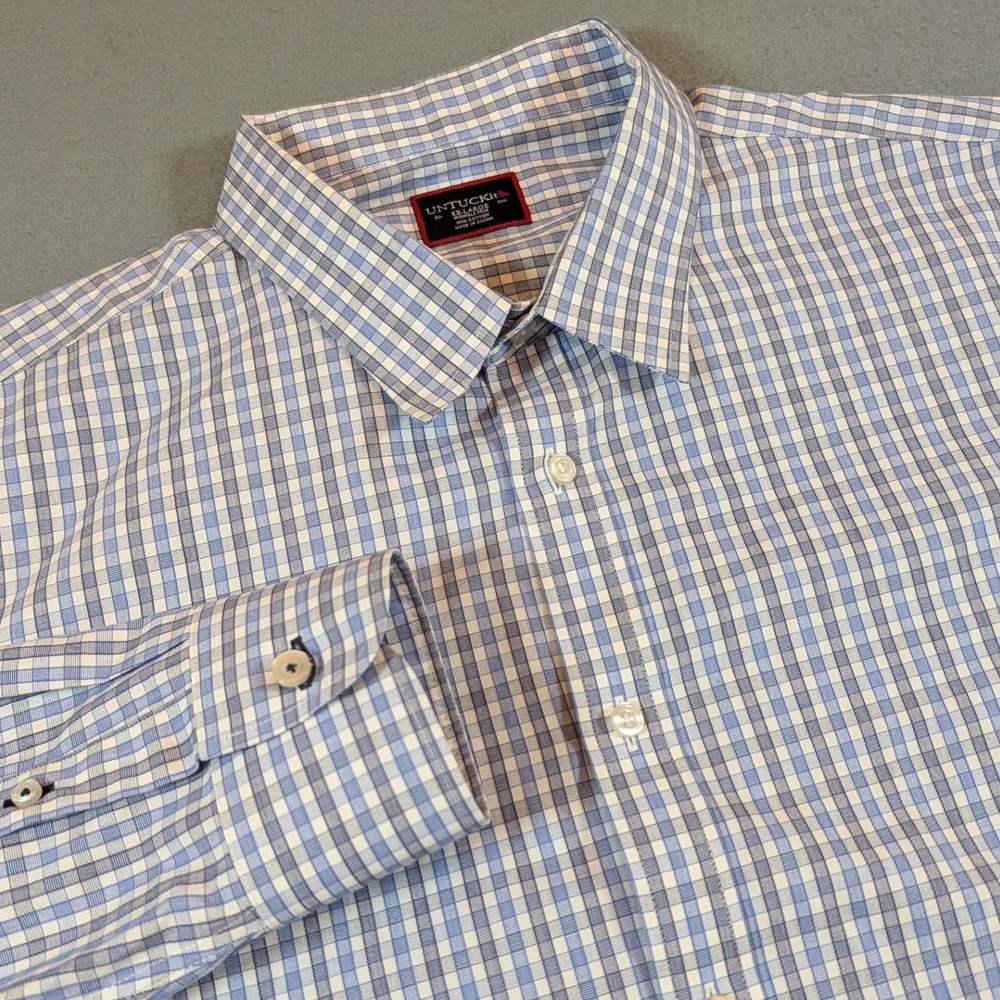 UNTUCKit MensWrinkle Free Button Down Shirt  XX-Large Plaid‎ Casual Business